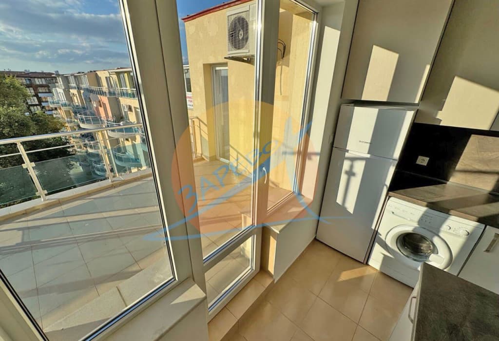  Равда, първа линия море, обзаведен тристаен с гледка море, Оазис (Oazis)