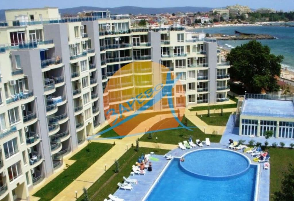  Равда, първа линия море, обзаведен тристаен с гледка море, Оазис (Oazis)