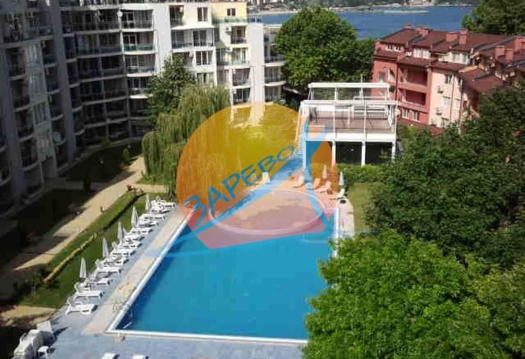  Равда, първа линия море, обзаведен тристаен с гледка море, Оазис (Oazis)