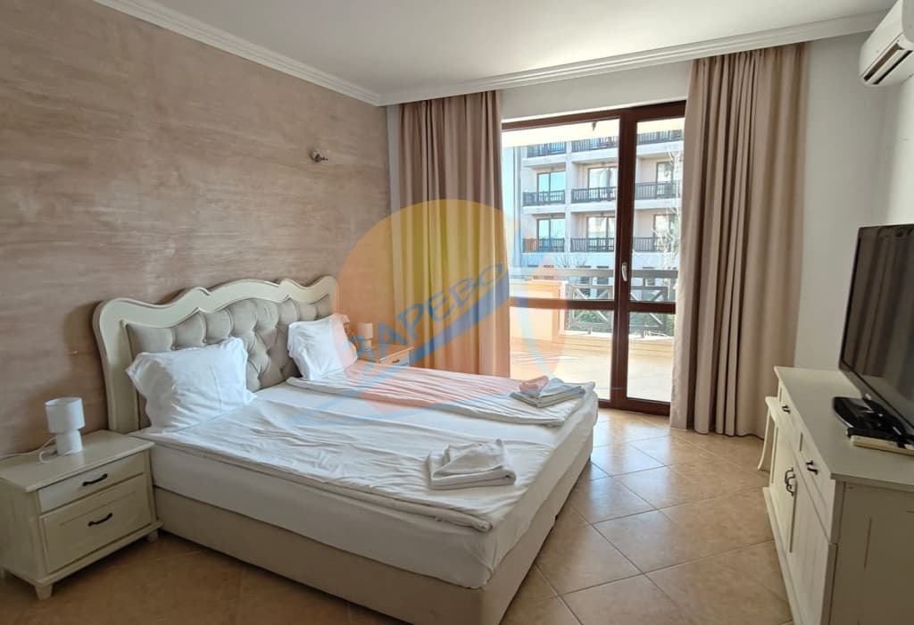 Лозенец, Оазис Бийч Клуб, двустаен обзаведен с гледка градина и море, Oasis Beach Club, Lozenets