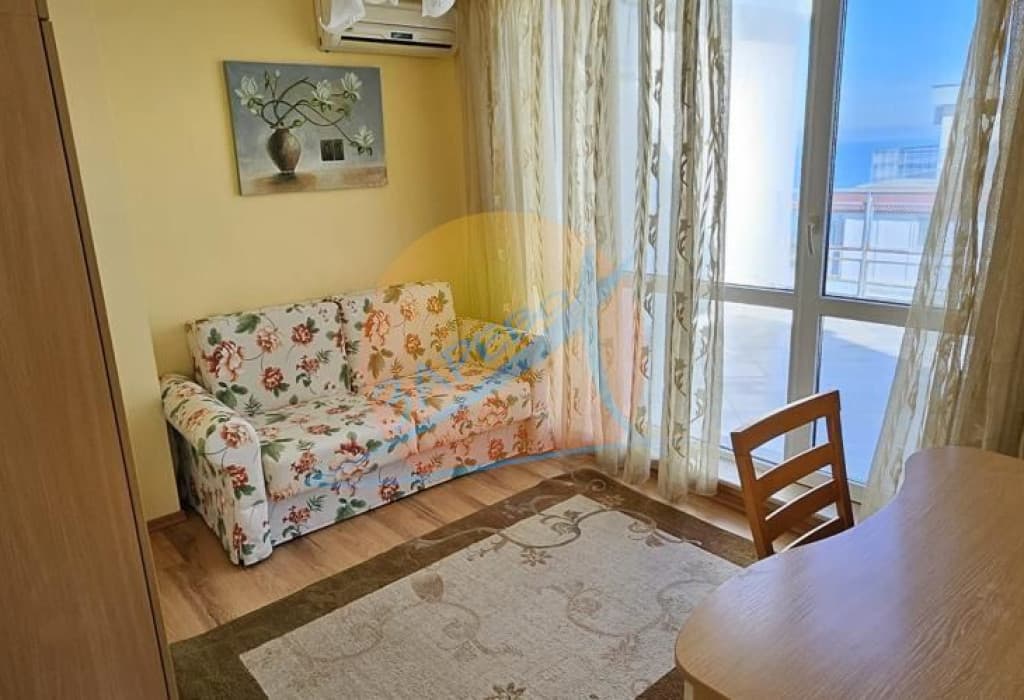 Поморие,  тристаен с голяма тераса и гледка море, без такса поддръжка, Акт 16,  ул. Поп Сава Катрафилов,