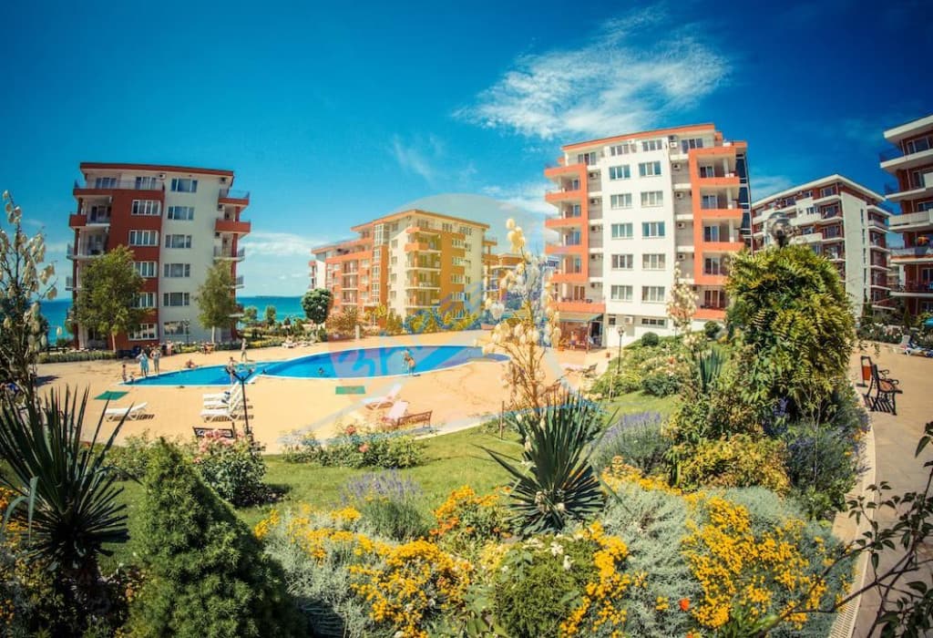 Свети Влас, пряка гледка море, обзаведен двустаен, Марина Форт Бийч (Marina Fort Beach)